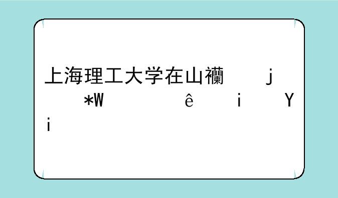 上海理工大学在山西的投档线是多少？